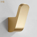 DecorBites™ Aluminum Towel & Robe Hook Set: Brushed Gold Kitchen Bathroom Hanger Holder