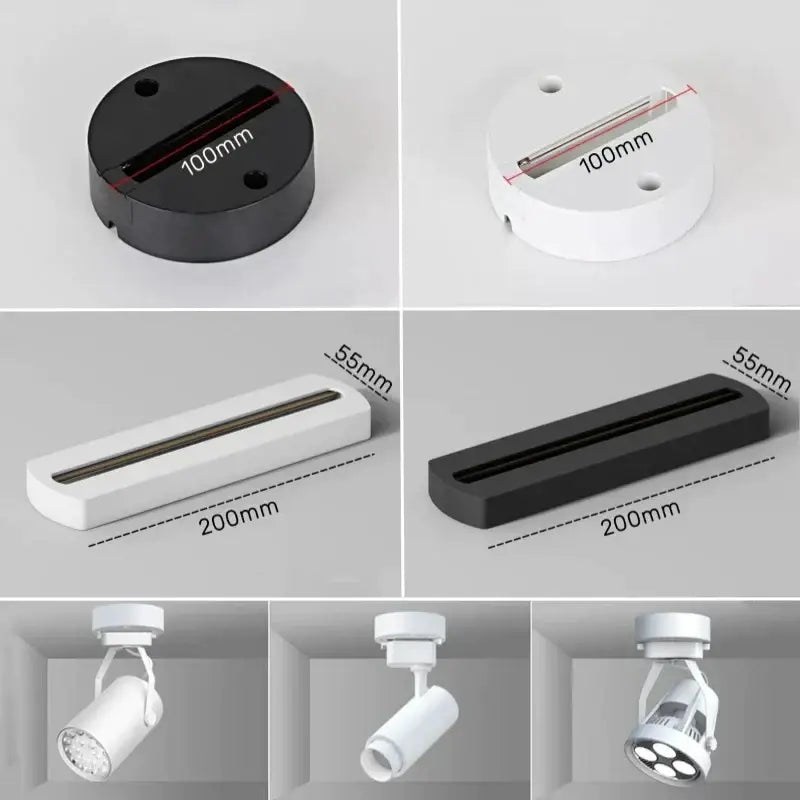 DecorBites™ Aluminum Track Rail LED Ceiling Spotlight Linear Track Lighting System.