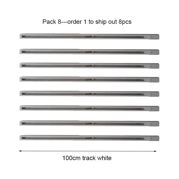 DecorBites™ Aluminum Track Rails for LED Spotlights with T-L Connector
