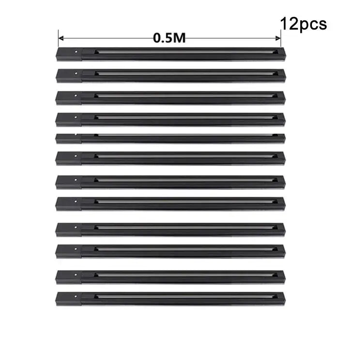 DecorBites™ Aluminum Track Rails for LED Spotlights with T-L Connector