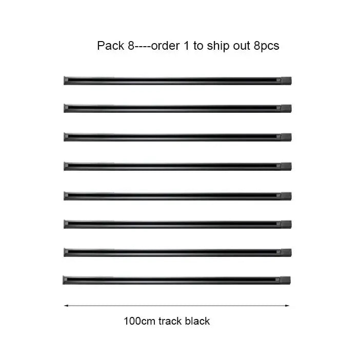 DecorBites™ Aluminum Track Rails for LED Spotlights with T-L Connector