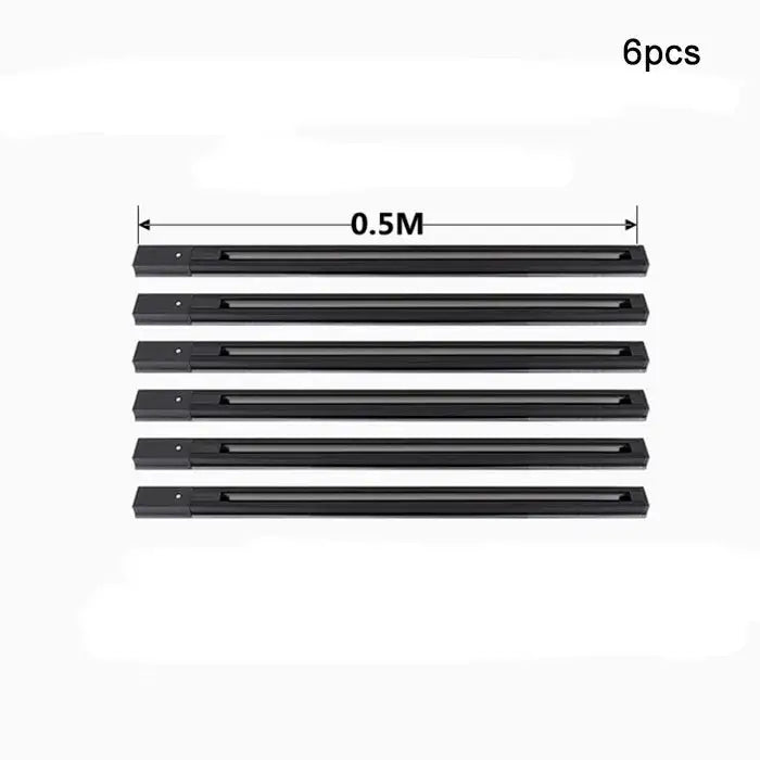 DecorBites™ Aluminum Track Rails for LED Spotlights with T-L Connector