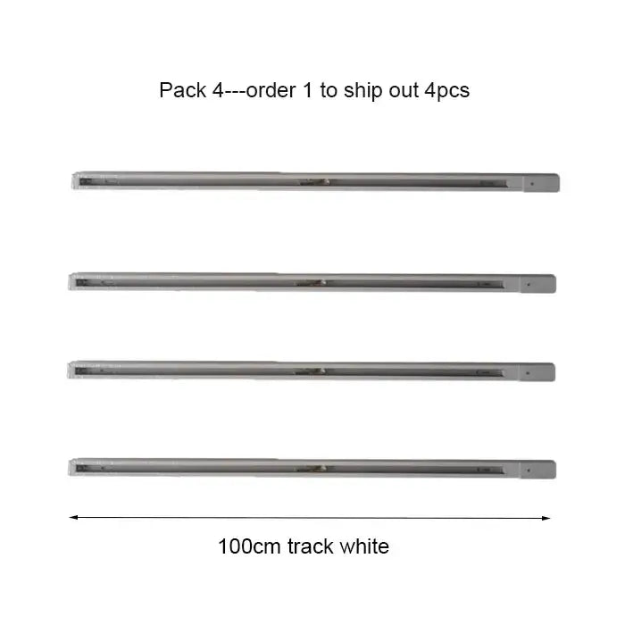 DecorBites™ Aluminum Track Rails for LED Spotlights with T-L Connector
