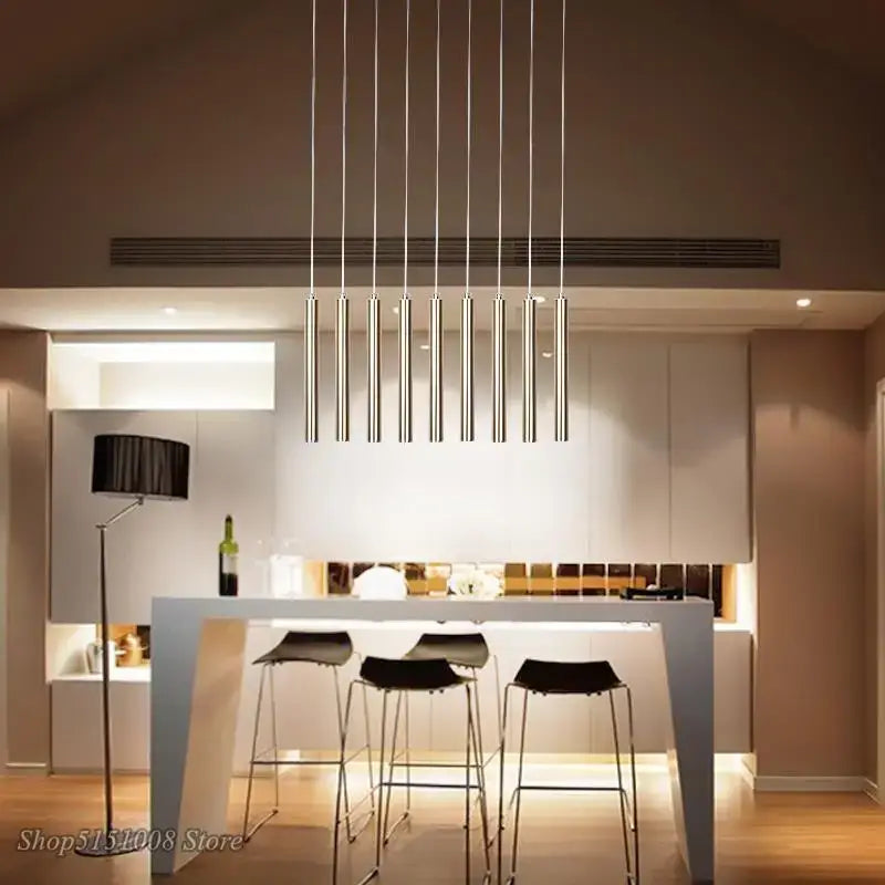 DecorBites™ Aluminum Tube Pendant Light for Dining Room and Kitchen Home Decor
