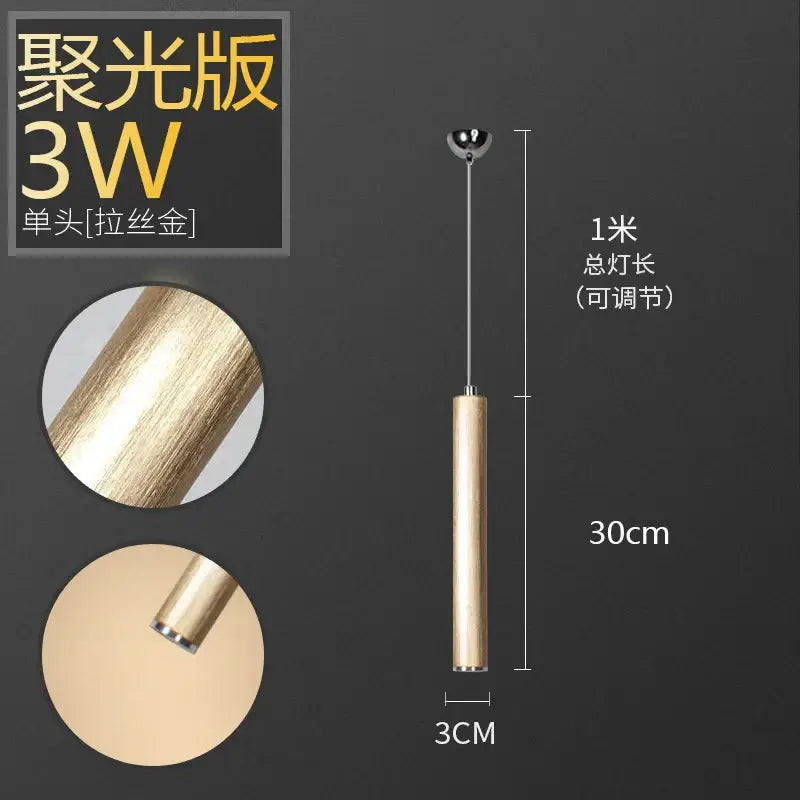 DecorBites™ Aluminum Tube Pendant Light for Dining Room and Kitchen Home Decor