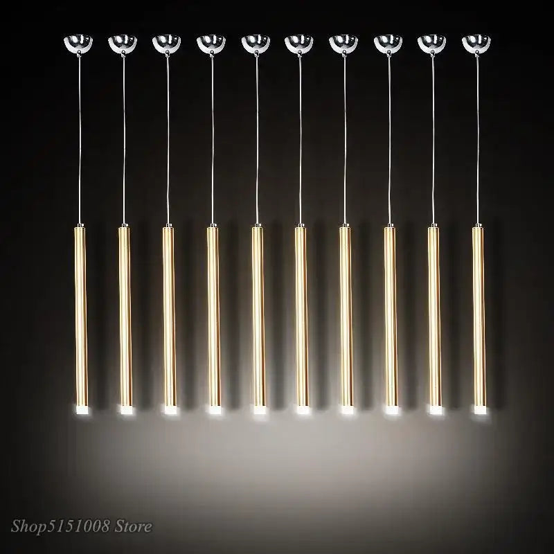 DecorBites™ Aluminum Tube Pendant Light for Dining Room and Kitchen Home Decor