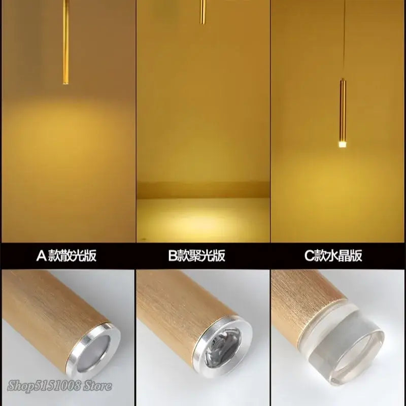 DecorBites™ Aluminum Tube Pendant Light for Dining Room and Kitchen Home Decor