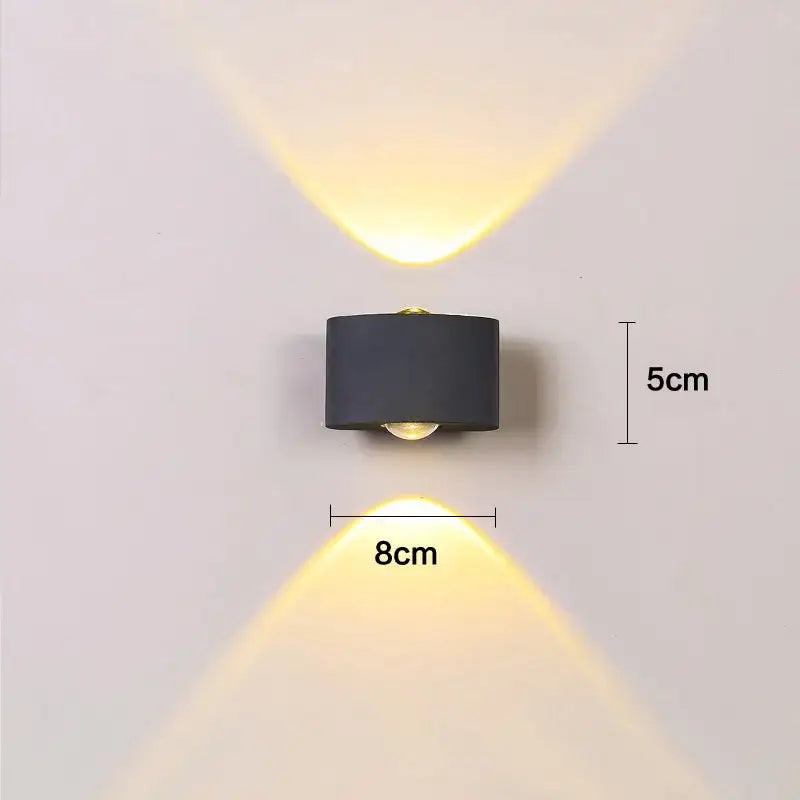 DecorBites™ Aluminum Wall Lamps: Bedside & Living Room Lighting Fixture, Warm/Cool Light, AC85-260V
