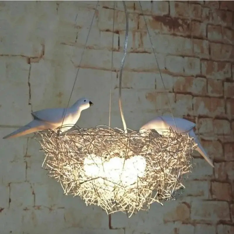 DecorBites™ Aluminum Wire Bird's Nest Pendant Lights for Bedroom Hallway and Restaurant