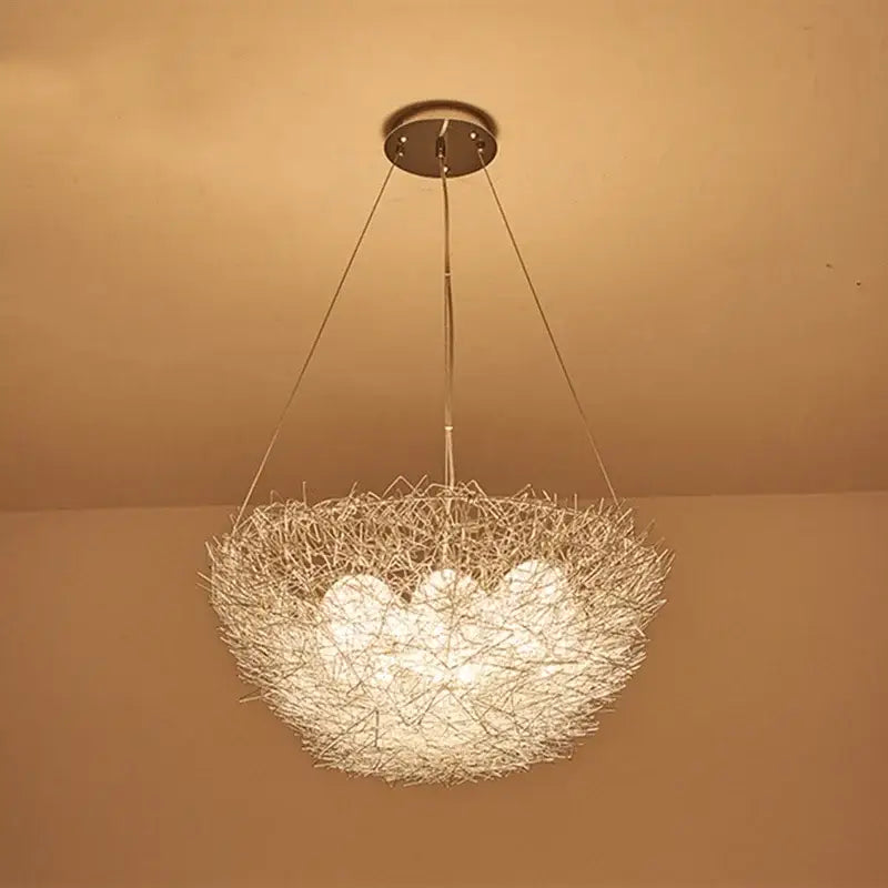 DecorBites™ Aluminum Wire Bird's Nest Pendant Lights for Bedroom Hallway and Restaurant