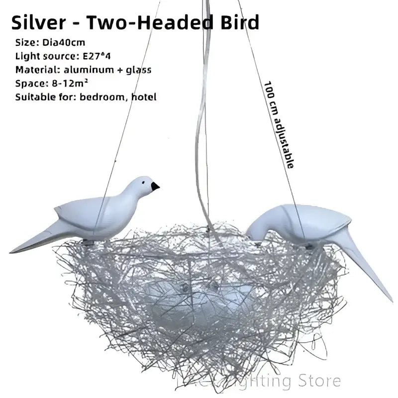 DecorBites™ Aluminum Wire Bird's Nest Pendant Lights for Bedroom Hallway and Restaurant