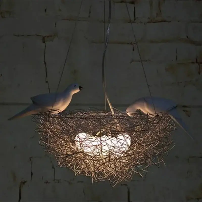 DecorBites™ Aluminum Wire Bird's Nest Pendant Lights for Bedroom Hallway and Restaurant
