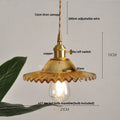 DecorBites™ Amber Flower Glass LED Pendant Light - Modern Nordic Copper Switch Hang Lamp