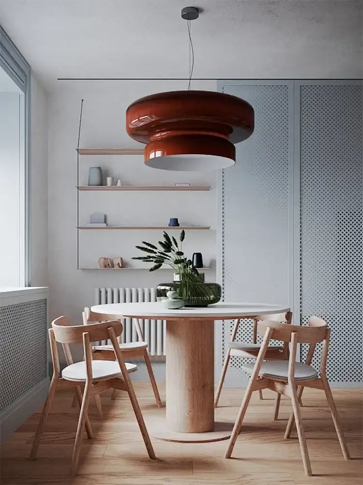 DecorBites™ Amber Glass Ceiling Pendant Lights for Kitchen Island Dining Table Decoration