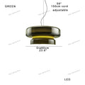 DecorBites™ Amber Glass Ceiling Pendant Lights for Kitchen Island Dining Table Decoration