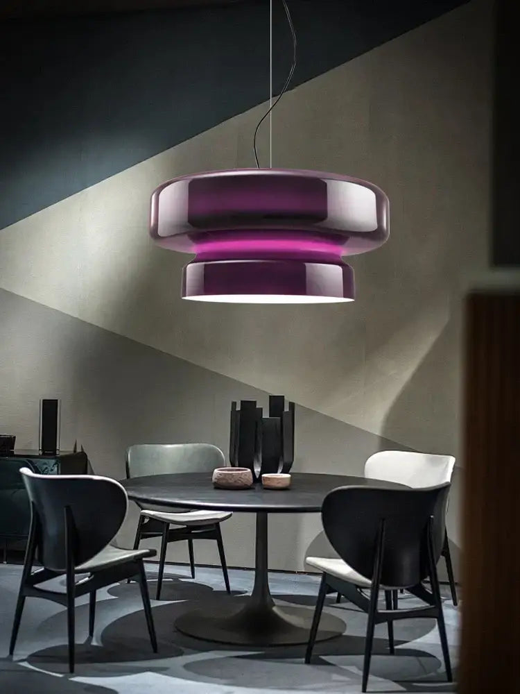 DecorBites™ Amber Glass Ceiling Pendant Lights for Kitchen Island Dining Table Decoration