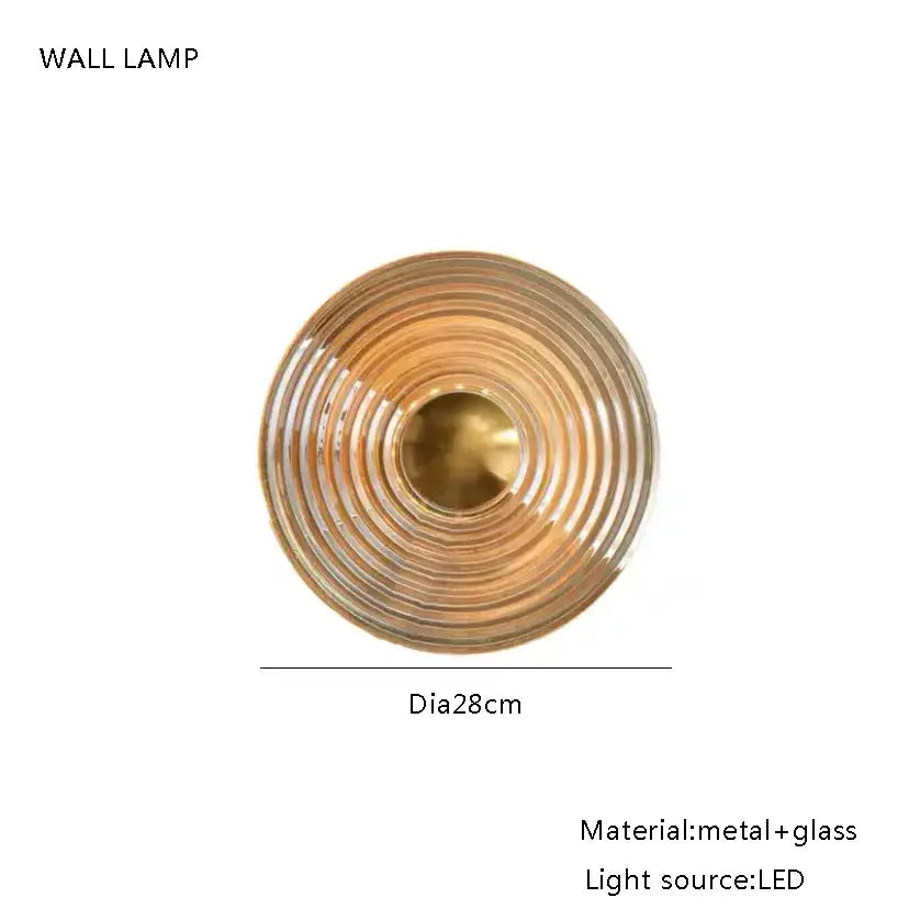 DecorBites™ Amber Glass Chandelier Rectangle Pendant Lighting for Nordic Dining Room