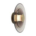 DecorBites™ Amber Glass Disc Wall Lamp LED Modern Minimalist Sconce Lighting