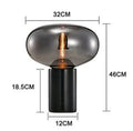 DecorBites™ Amber Glass Table Lamp for Modern Living Spaces