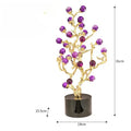DecorBites™ Amethyst Tree Metal Grapevine Statue Crystal Grape Home Decor