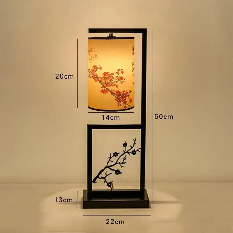DecorBites™ Ancient Plum Blossom Chinese Style Floor Lamp - Creative Printing Picture