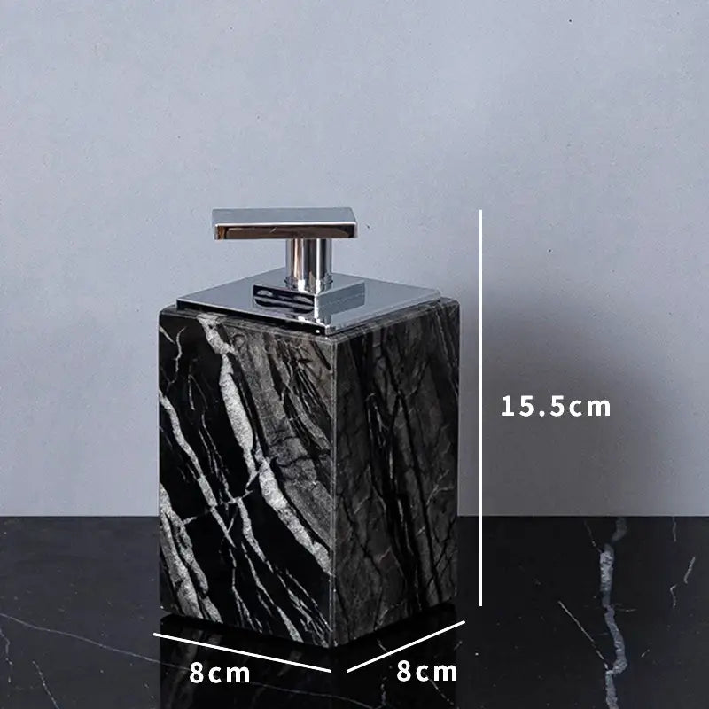 DecorBites™ Ancient Wood Grain Marble Bathroom Set with Luxury Accessories