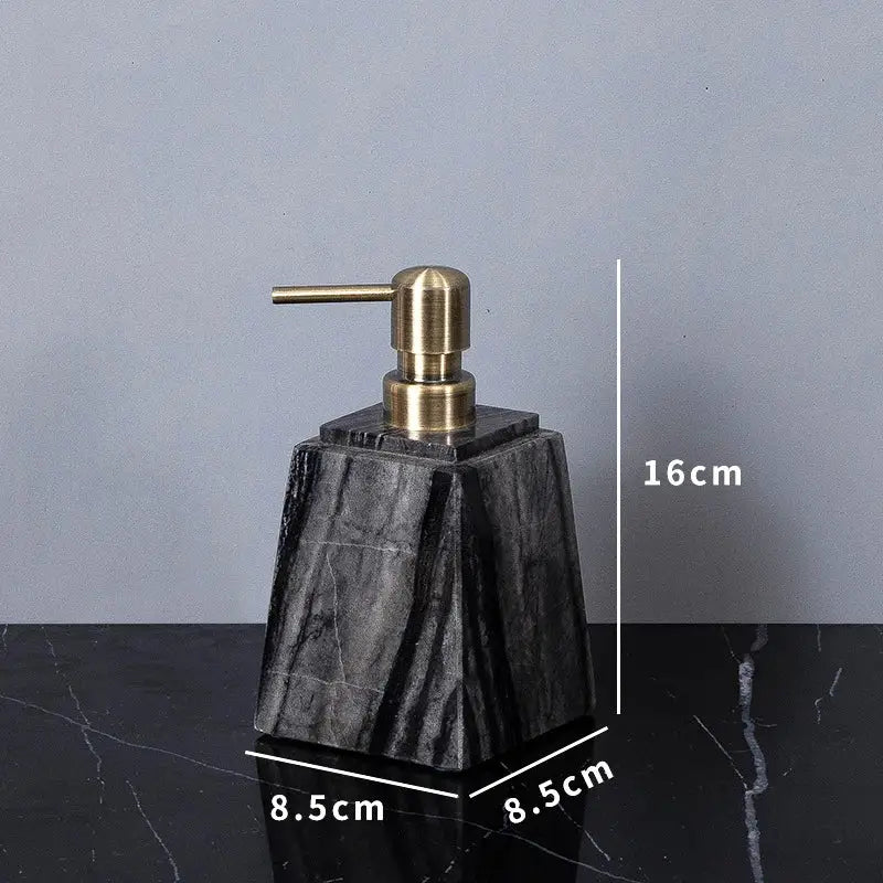 DecorBites™ Ancient Wood Grain Marble Bathroom Set with Luxury Accessories