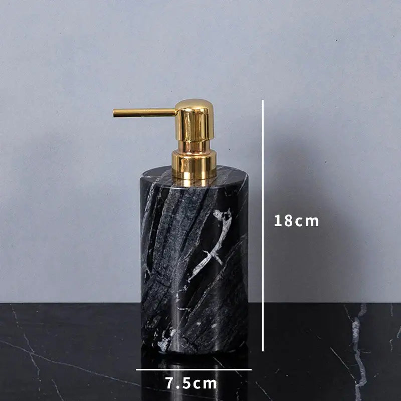 DecorBites™ Ancient Wood Grain Marble Bathroom Set with Luxury Accessories