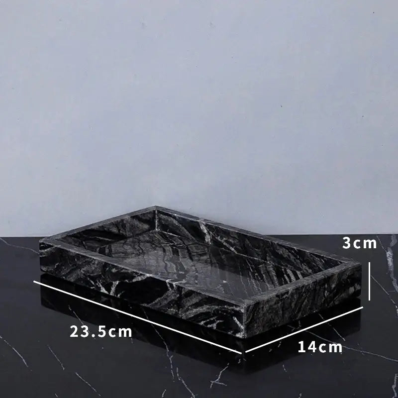 DecorBites™ Ancient Wood Grain Marble Bathroom Set with Luxury Accessories