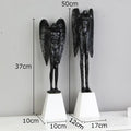 DecorBites™ Angel Abstract Figures Sculpture Cast Iron Home Decor Statue Craft