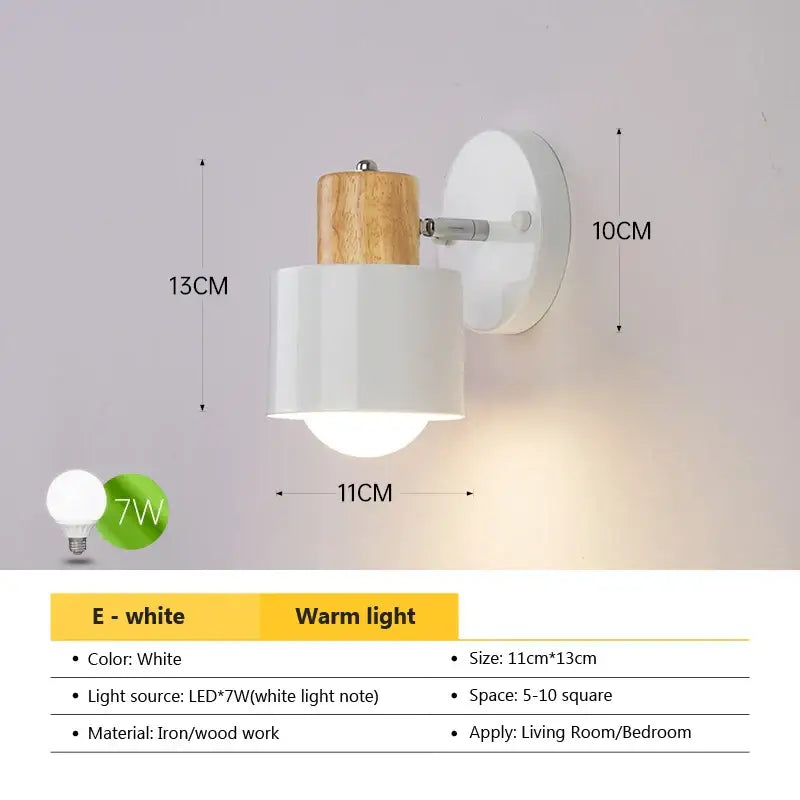 DecorBites™ Angel Adjustable LED Wall Sconce Light for Bedroom Living Room