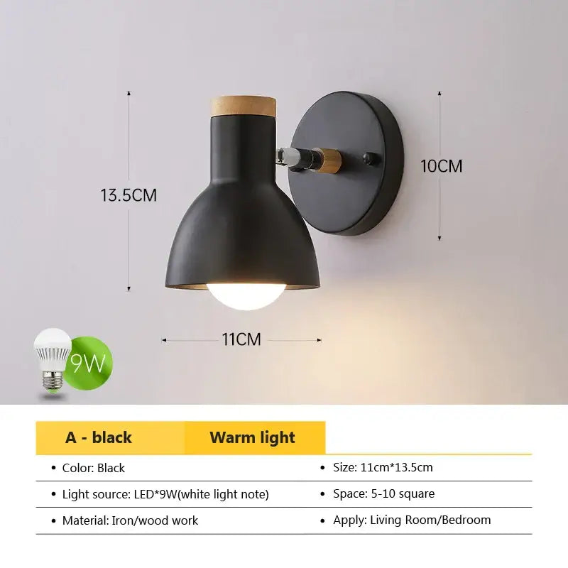 DecorBites™ Angel Adjustable LED Wall Sconce Light for Bedroom Living Room