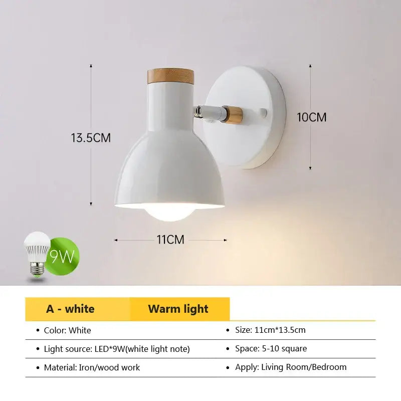 DecorBites™ Angel Adjustable LED Wall Sconce Light for Bedroom Living Room