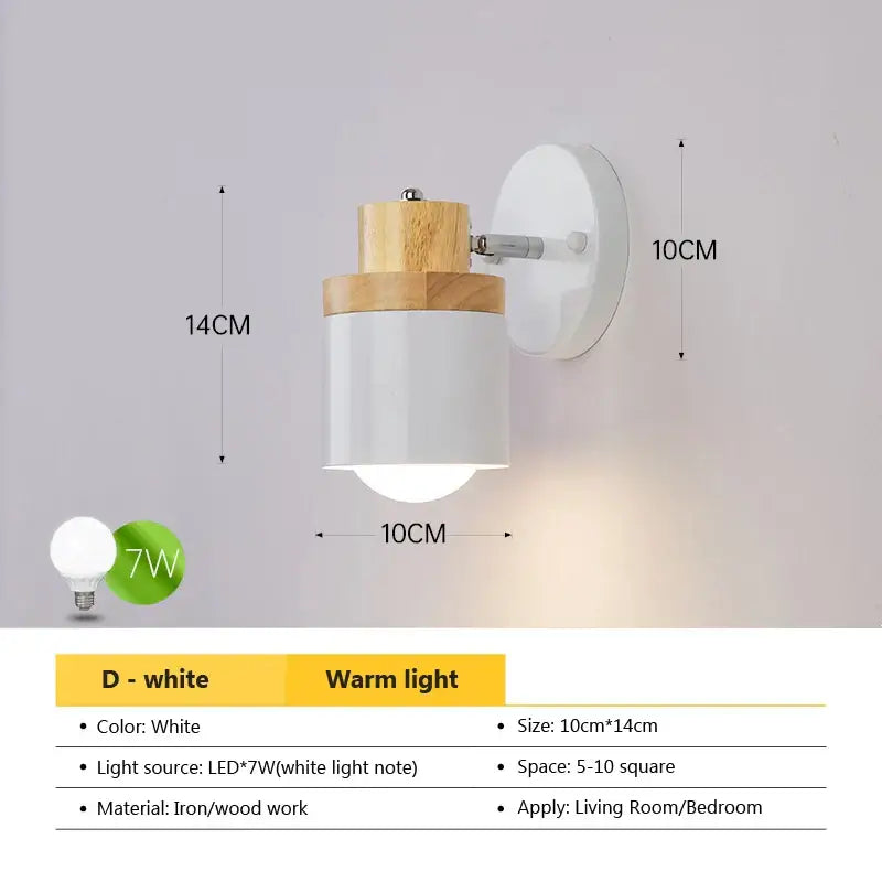 DecorBites™ Angel Adjustable LED Wall Sconce Light for Bedroom Living Room