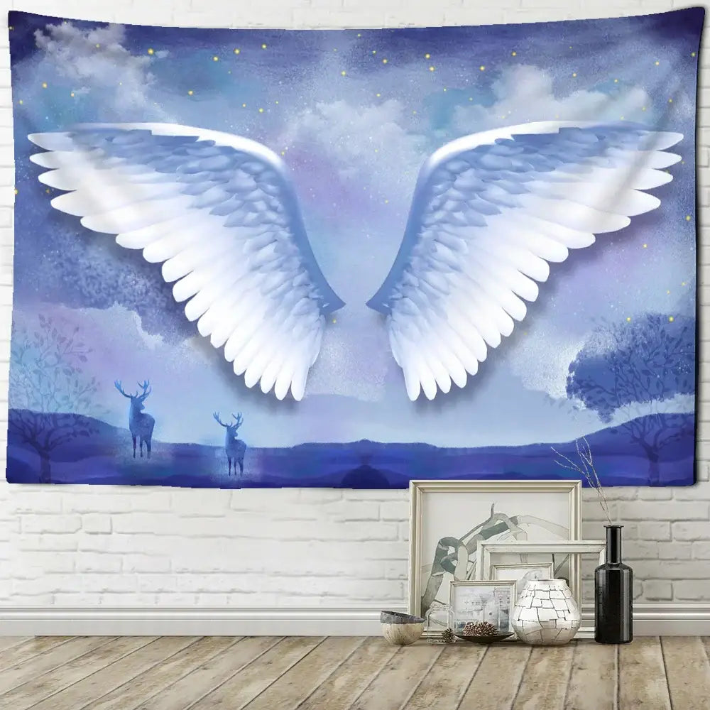 DecorBites™ Angel Devil Hell Witchcraft Hippie Psychedelic Halloween Dorm Tapestry