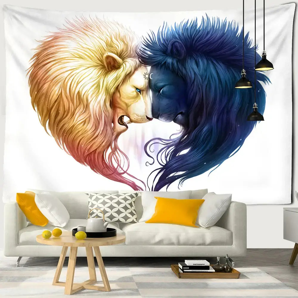 DecorBites™ Angel Devil Hell Witchcraft Hippie Psychedelic Halloween Dorm Tapestry