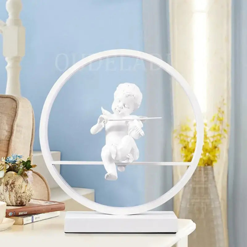 DecorBites™ Angel Doll Bird Table Lamp: Romantic LED Lighting for Home Decor