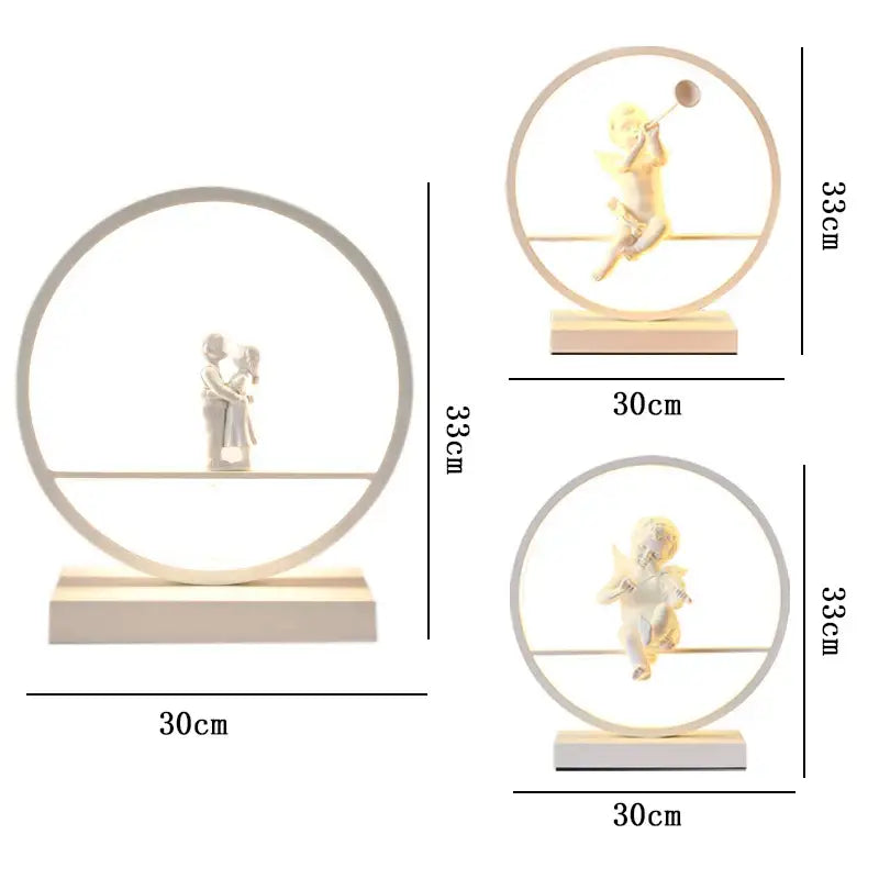 DecorBites™ Angel Doll Bird Table Lamp: Romantic LED Lighting for Home Decor