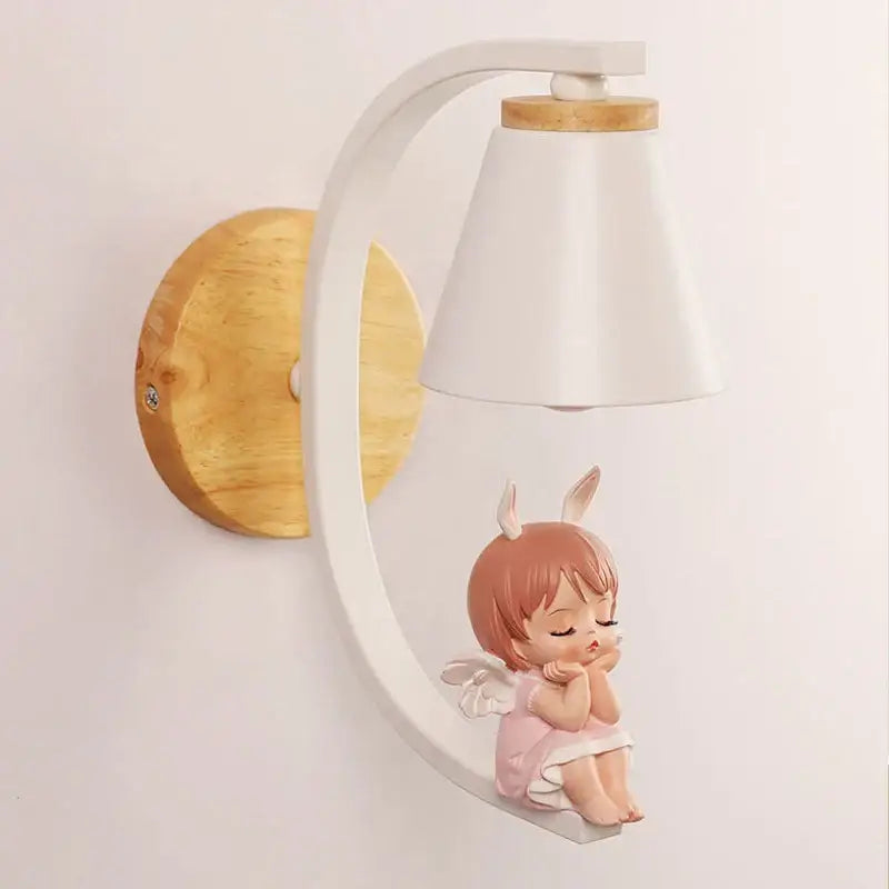 DecorBites™ Angel Girl Bedroom Wall Sconces LED Light Fixtures