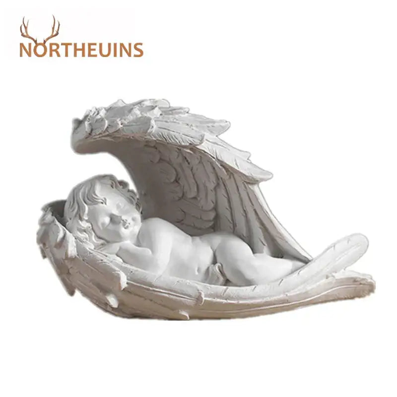DecorBites™ Angel Girl Resin Figurine for Modern Home Decor and Gift Giving