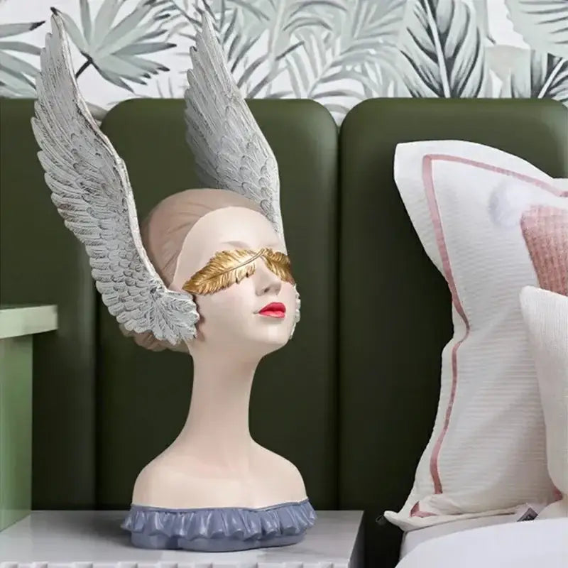 DecorBites™ Angel Girl Statue with Dreams, Room Decor Sculptures, Birthday Gift