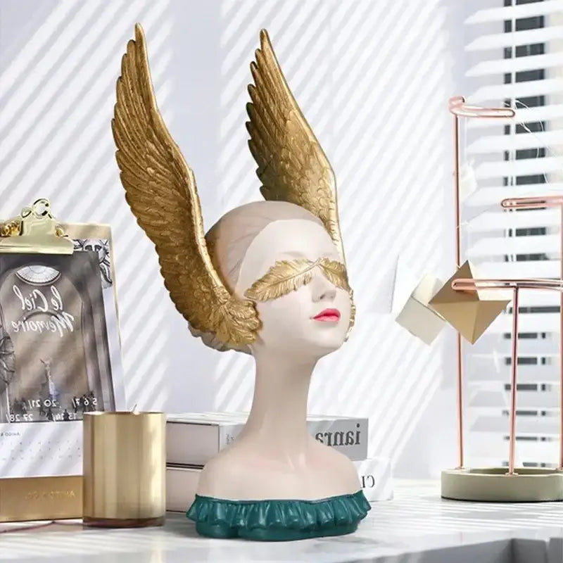 DecorBites™ Angel Girl Statue with Dreams, Room Decor Sculptures, Birthday Gift