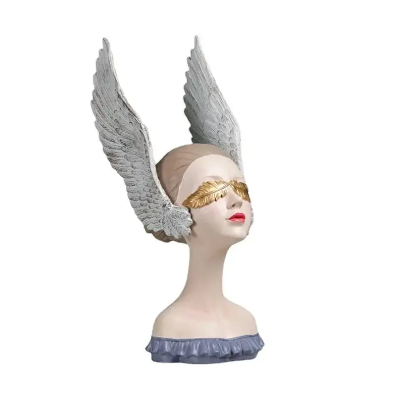 DecorBites™ Angel Girl Statue with Dreams, Room Decor Sculptures, Birthday Gift