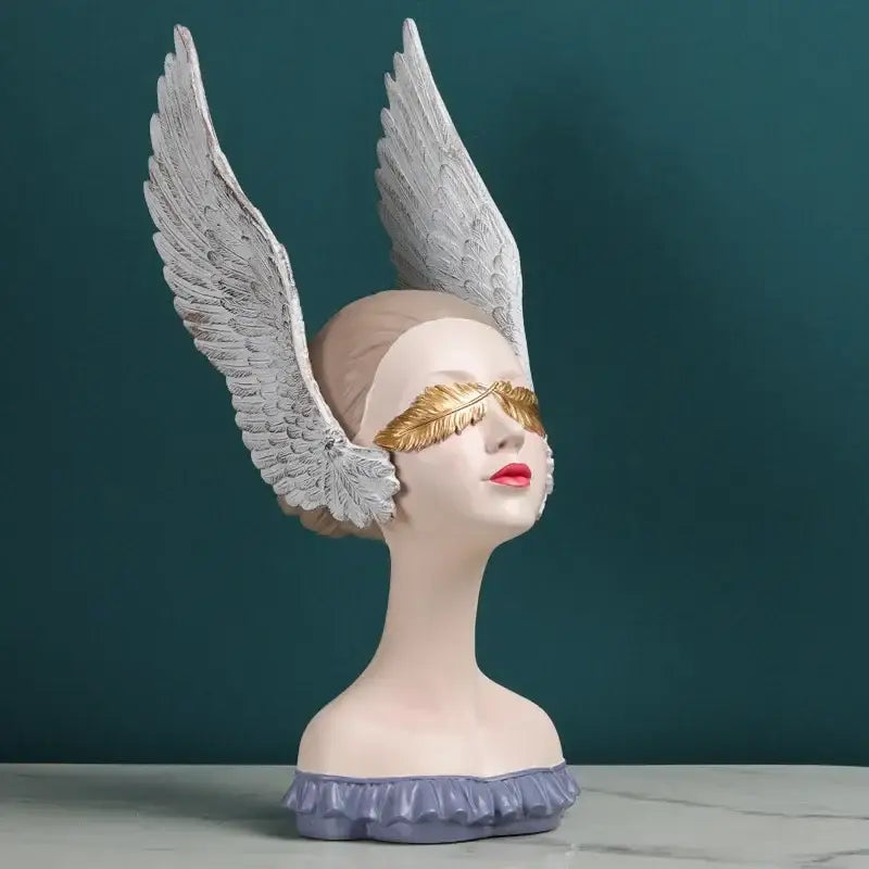 DecorBites™ Angel Girl Statue with Dreams, Room Decor Sculptures, Birthday Gift