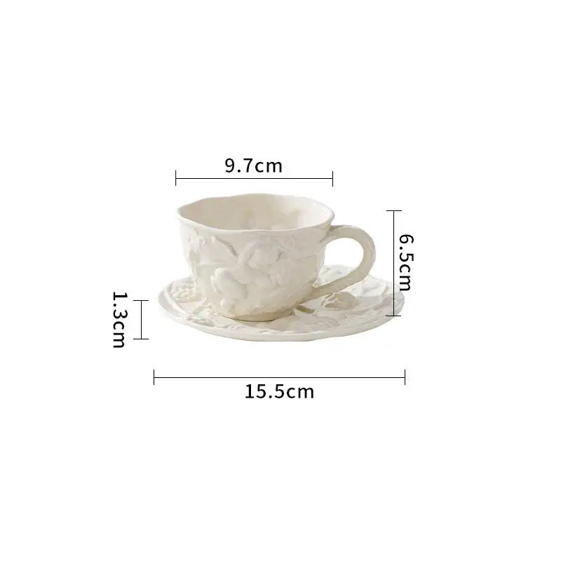 DecorBites™ Angel Relief Ceramic Tableware Set
