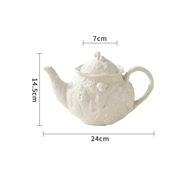 DecorBites™ Angel Relief Ceramic Tableware Set
