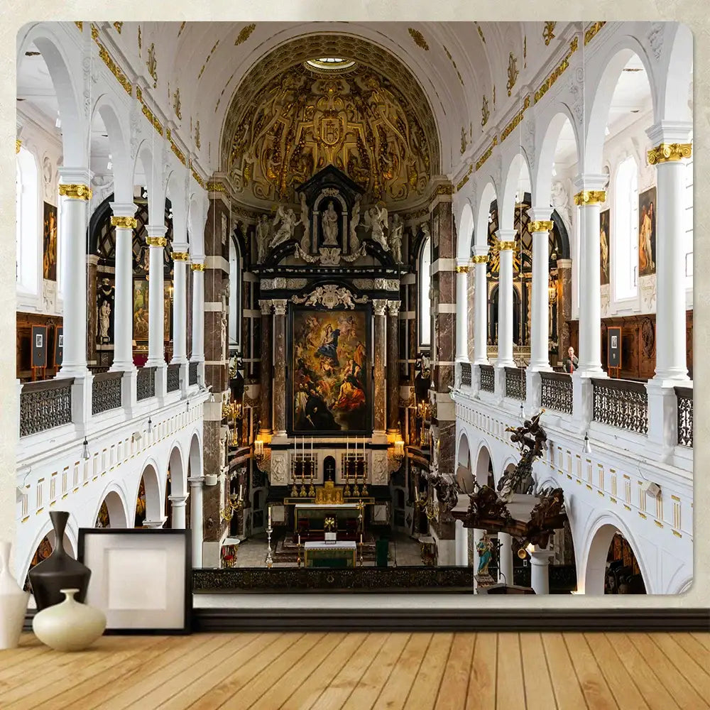 DecorBites™ Angel Tapestry: Church-inspired Boho Wall Decor for Home - Bedding, Sofa, or Blanket