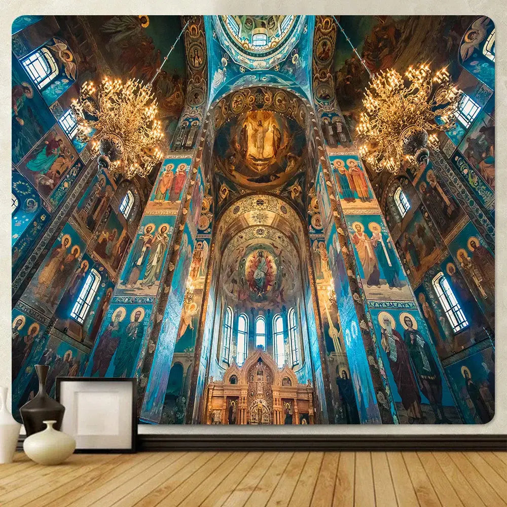 DecorBites™ Angel Tapestry: Church-inspired Boho Wall Decor for Home - Bedding, Sofa, or Blanket