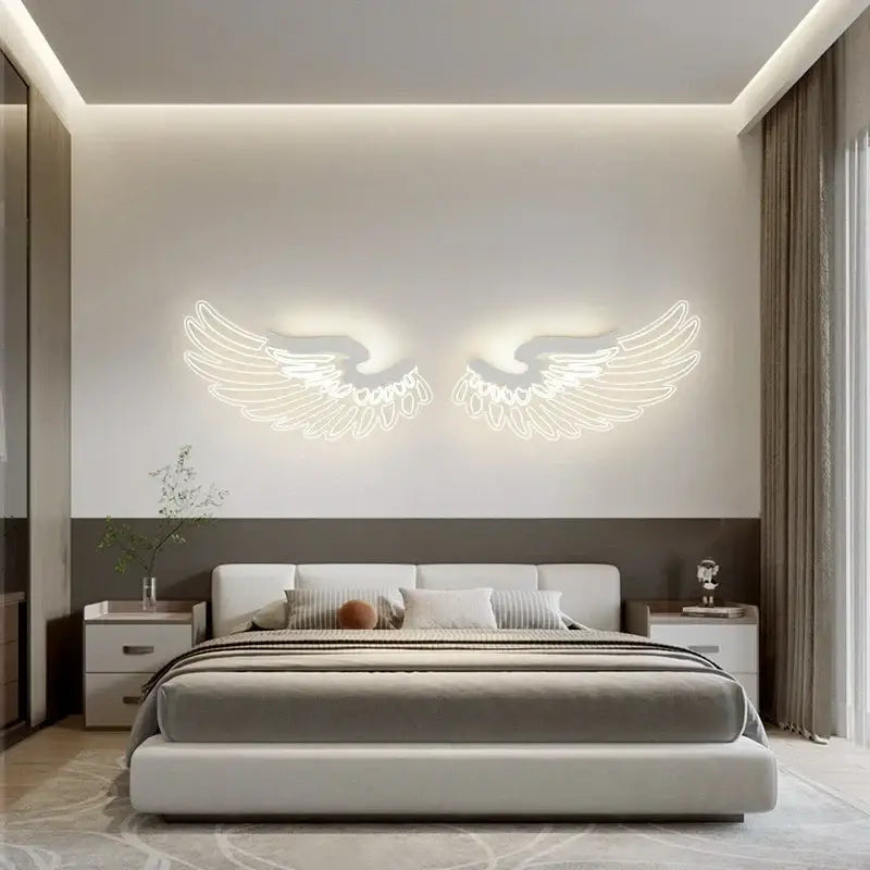 DecorBites™ Angel Wings RGB LED Wall Lamp for Living Room Bedroom Restaurant Bar