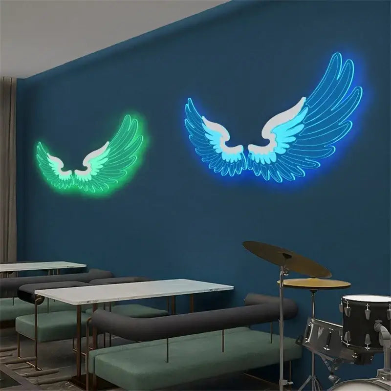 DecorBites™ Angel Wings RGB LED Wall Lamp for Living Room Bedroom Restaurant Bar
